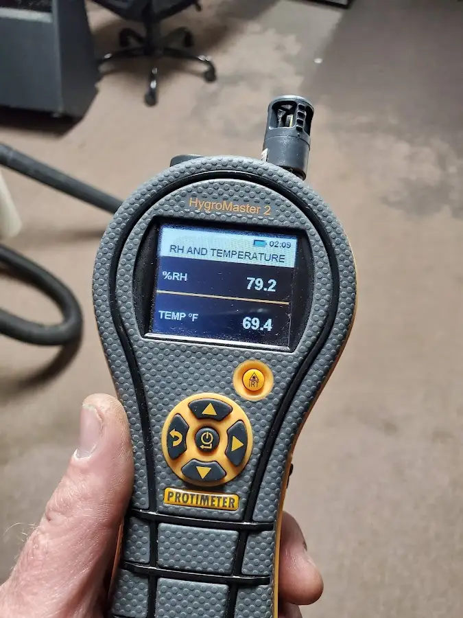 Moisture meter humidity assessment for Fire & Smoke Damage Restoration in Stonington